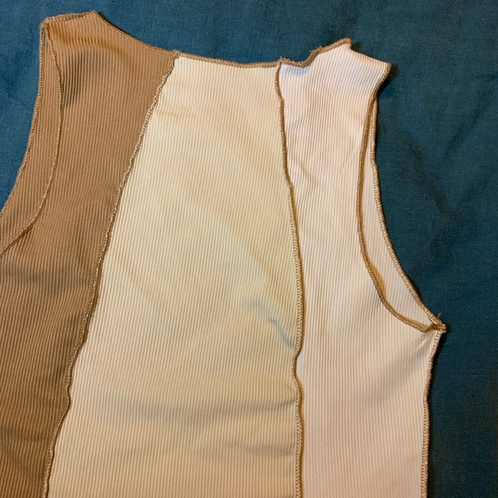 Reverse seam crop top